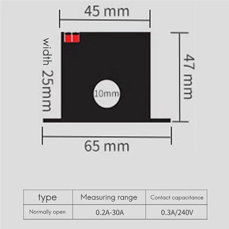 30A AC Current Sensing Switch Sensor – Induction Relay Switch Current Sensing Switch Babs
