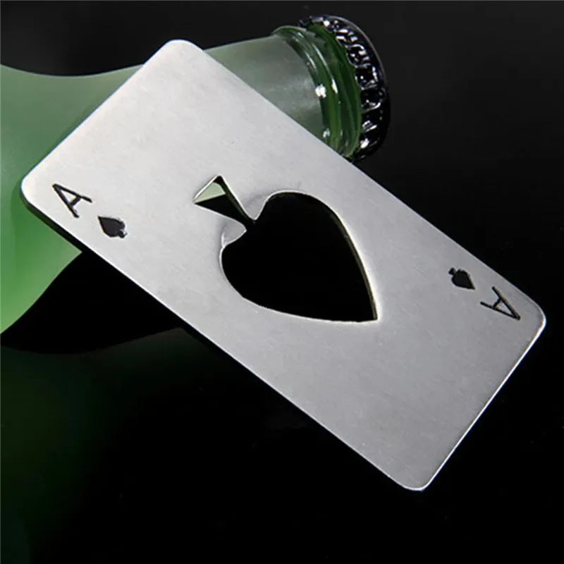 Poker-Shaped Card-Size Stainless Steel Bottle Opener | Gift Bottle Opener Babs
