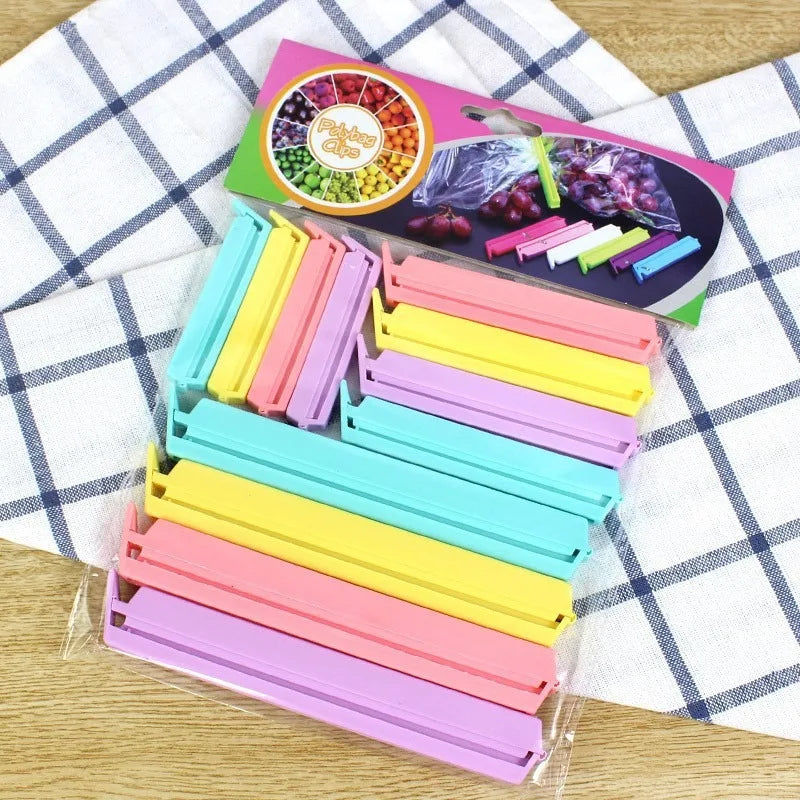 Plastic Bag Sealing Clips – Food Saver Clamps for Kitchen & Freezer Food Storage Clips Babs 12pcs