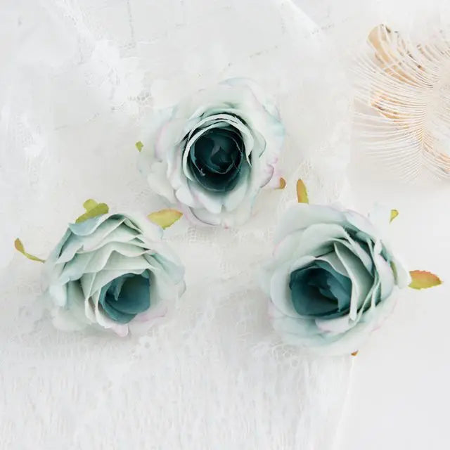 Silk Rose Artificial Flowers 5/10 Pcs – Wedding & Home Decor Artificial Silk Flowers Babs color 4 5 pcs