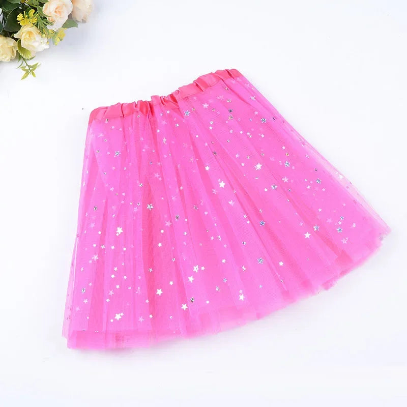 Girls Pink Tutu Skirt | Princess Party & Birthday Ball Gown Girls Tutu Skirt Babs
