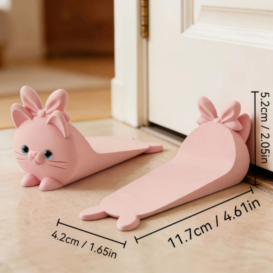 Cute Cat Door Stopper – 3D Printed Non-Slip Door Wedge Decorative Door Stopper Babs