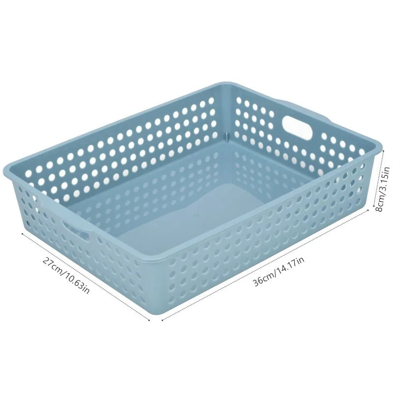 6-Pack A4 Plastic Paper Storage Trays – Desk Organizer Baskets Desk Organizer Trays Babs