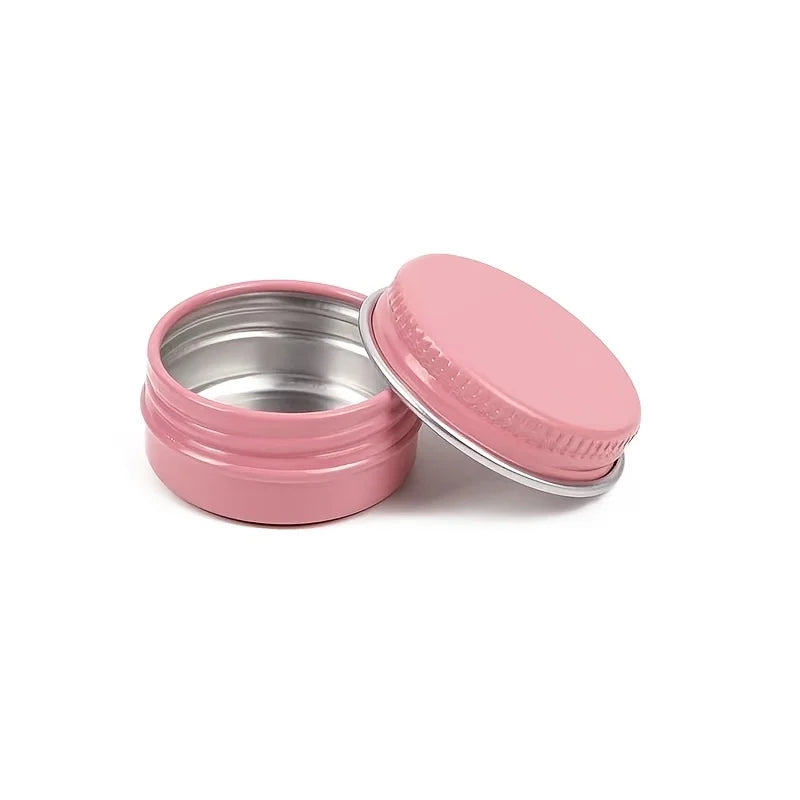 4-Pack Aluminum Tin Jars with Screw Lid – Refillable Metal Tins Metal Storage Tins Babs
