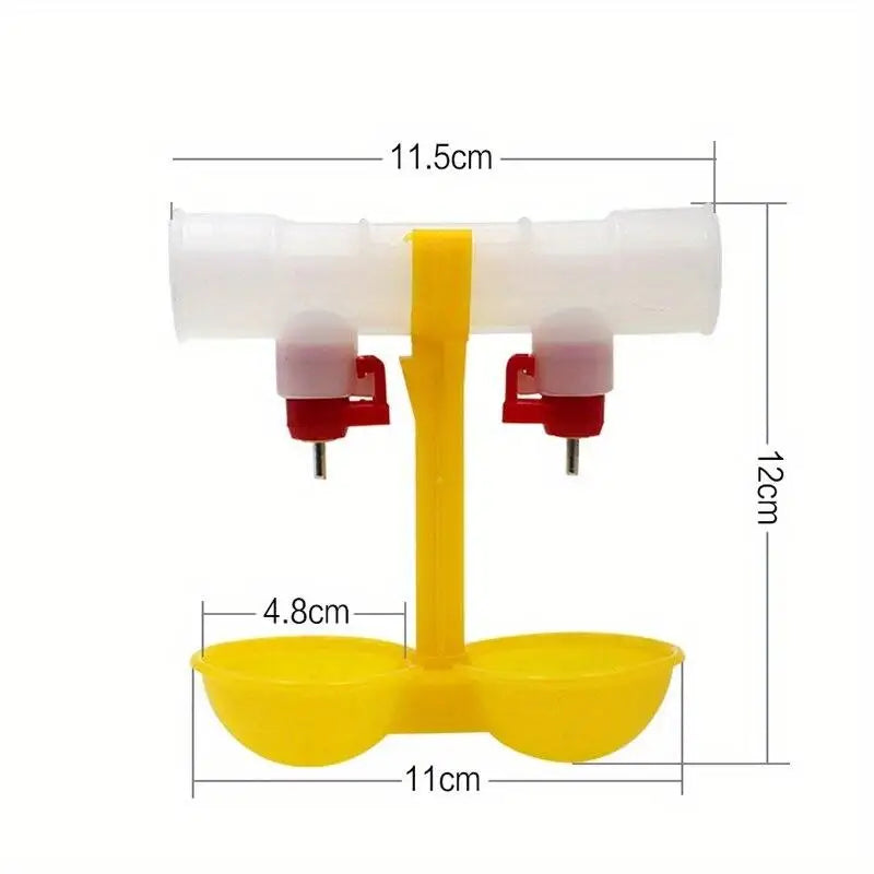 5-Pack Poultry Nipple Drinker – Double Outlet Hanging Waterer Poultry Nipple Waterer Babs