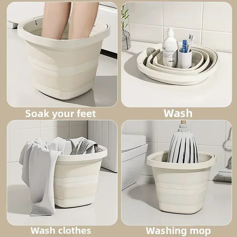 Foldable Water Bucket – Portable Large Capacity Tub for Home & Outdoors Foldable Water Bucket Babs