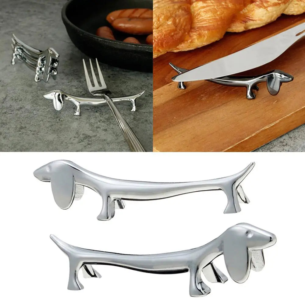 Dachshund Dog Stainless Steel Chopstick Rest & Cutlery Holder Chopstick Rest Babs