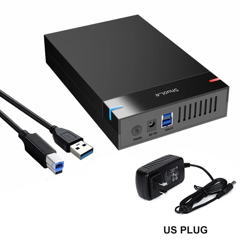 KEBIDUMEI 2.5/3.5" SATA USB 3.0 External HDD Enclosure, 10TB HDD Enclosure Babs USB3.0 US Plug