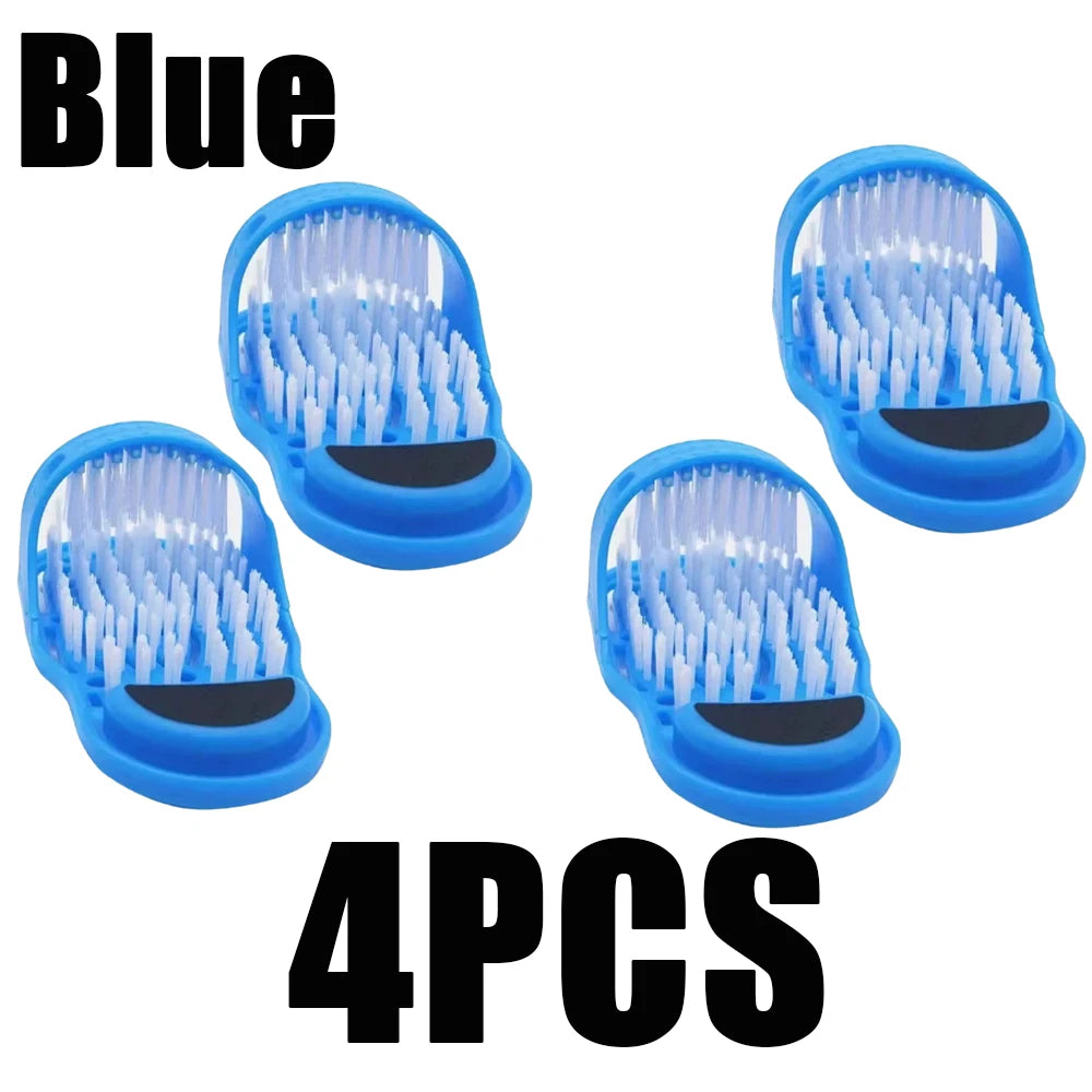 Shower Foot Scrubber Brush with Suction Cup – 1 to 4 Pack Foot Scrubber Brush Babs 4pcs B
