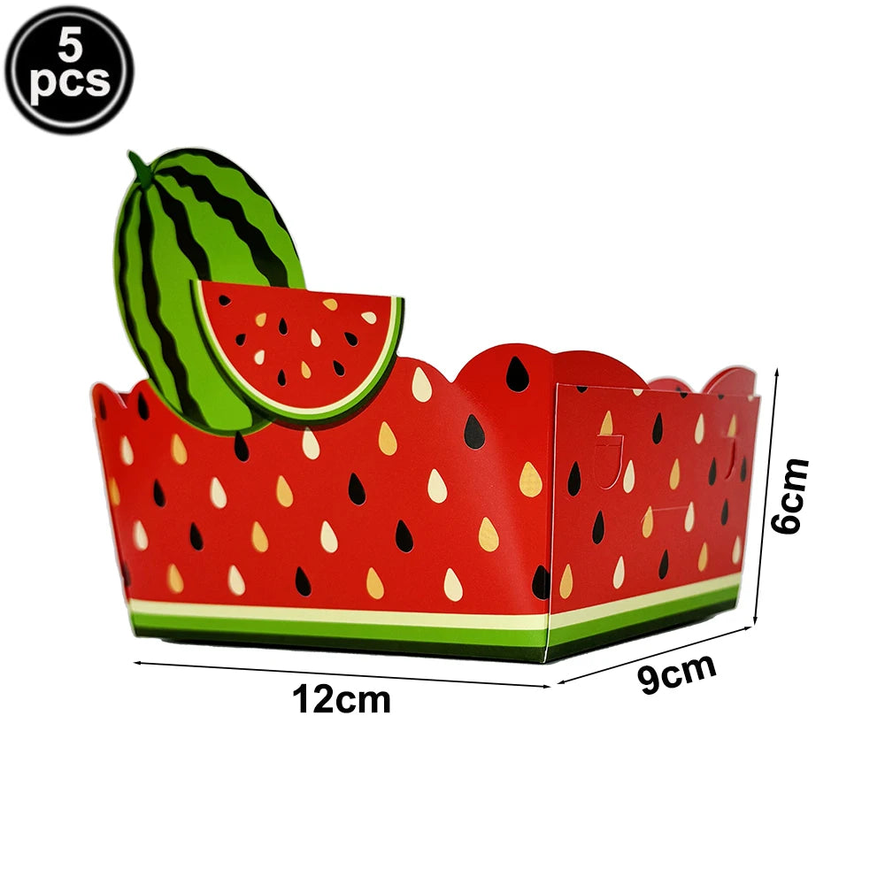Watermelon Cupcake Toppers – One In A Melon 1st Birthday Cupcake Toppers Babs 5pc food tray