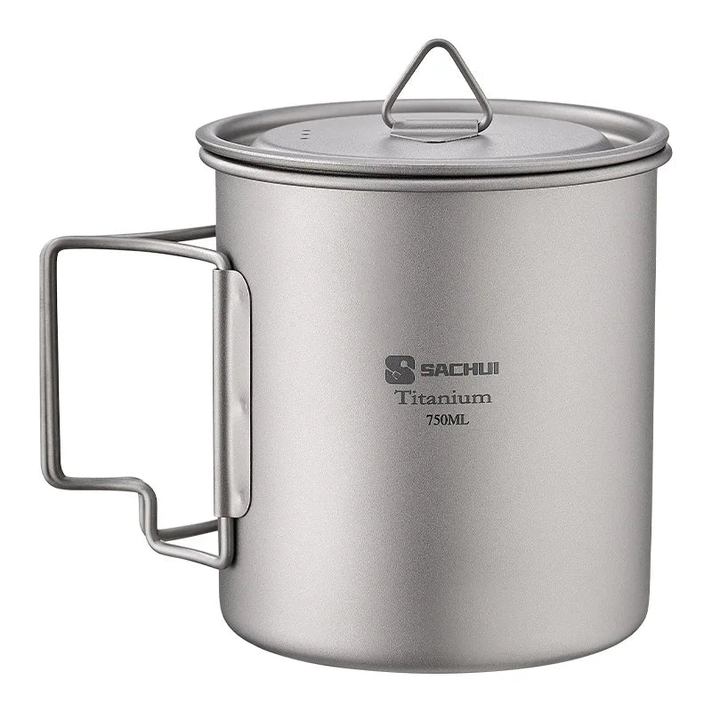 Pure Titanium Camping Mug & Portable Coffee Cup Set Titanium Camping Mug Babs