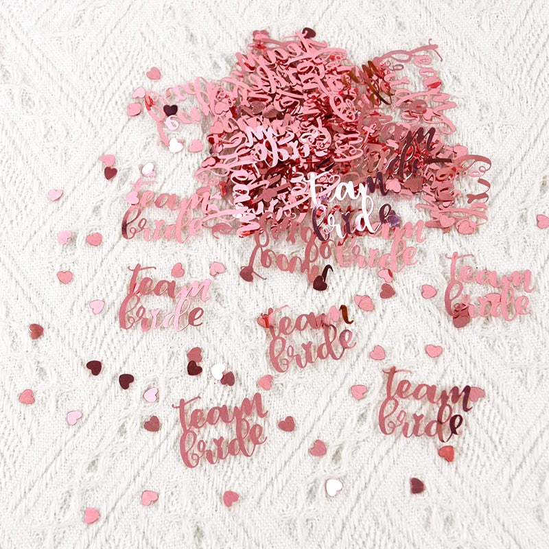 Rose Gold Team Bride Confetti – Bridal Shower Party Decor Party Confetti Decor Babs