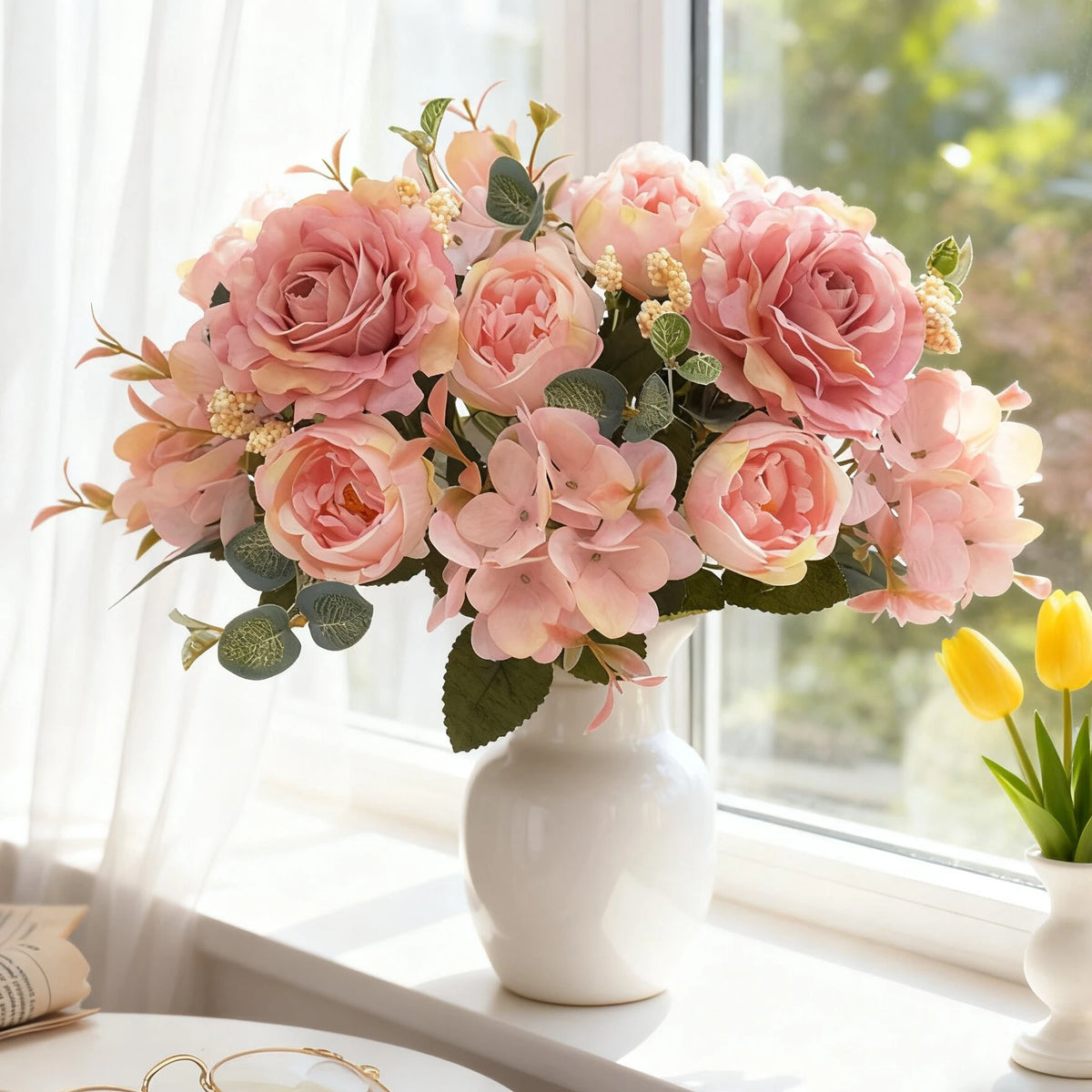 Artificial Silk Rose & Peony Flower – Wedding & Home Décor Artificial Silk Flower Babs
