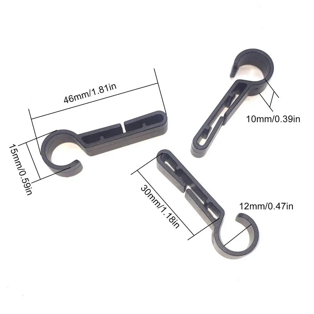 10-Pack Hard Hat Headlamp Clips – ABS Helmet Light Clamps Helmet Headlamp Clips Babs 10pcs