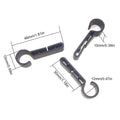 10-Pack Hard Hat Headlamp Clips – ABS Helmet Light Clamps Helmet Headlamp Clips Babs 10pcs