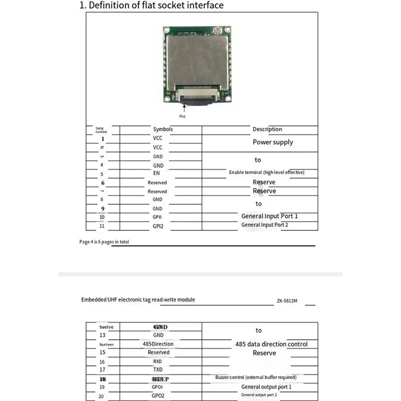 PR9200 UHF RFID Reader Writer Module 902-928MHz 18-26dBm Mini RFID Reader Module Babs