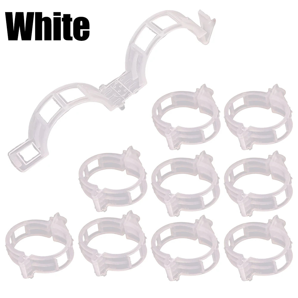200Pcs Plant Support Clips for Vines, Tomatoes & Climbing Plants Garden Plant Clips Babs White 100pcs