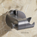 No-Drill Shower Head Bracket | Suction Cup & Rotating Hook Shower Head Bracket Babs Gun color