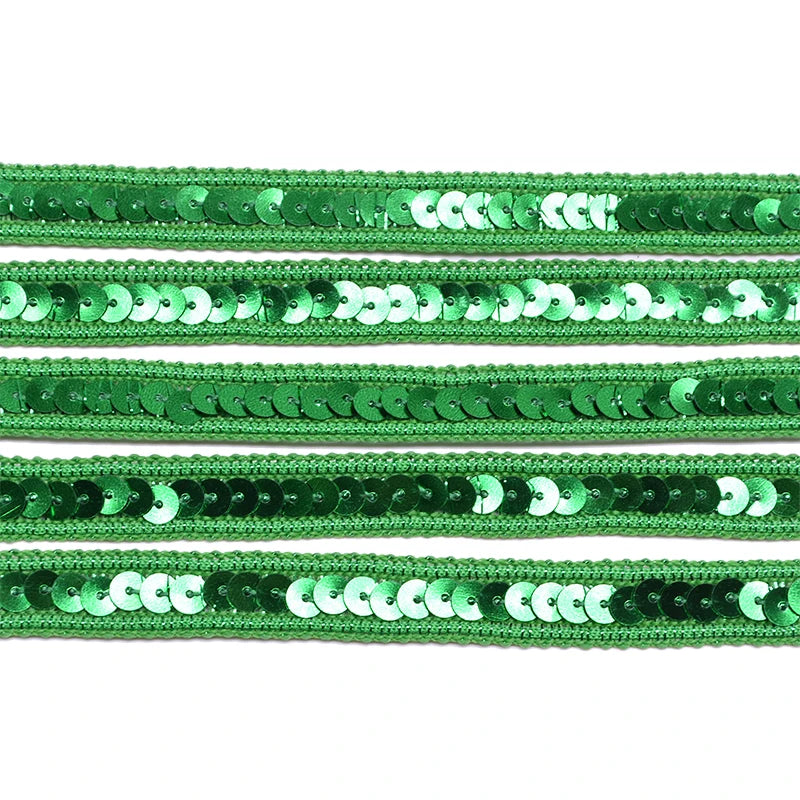 5M Sequin Ribbon Lace Trim 12mm – Bridal DIY Sewing Craft Sequin Lace Trim Babs B11 5M