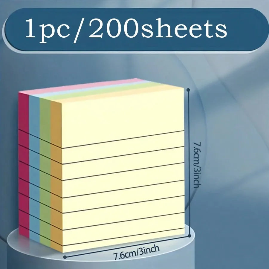 100/200 Sheet Pink Horizontal Note Paper Set – Memo Pads Memo Note Pad Set Babs