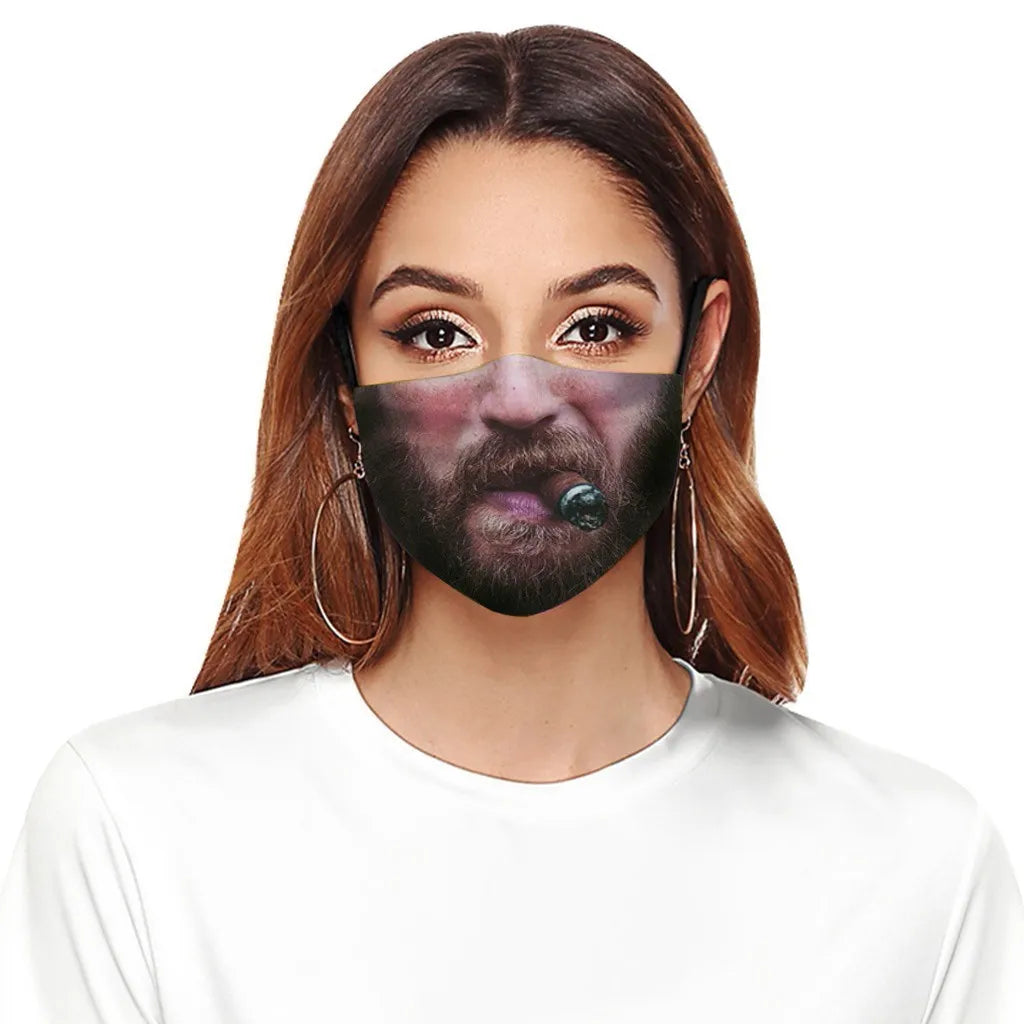 Funny Face Cycling Mask – Breathable, Washable & Windproof Cycling Face Mask Babs C