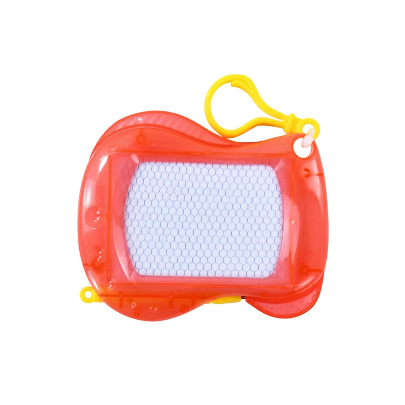 Mini Magnetic Drawing Board Keychain – Erasable Kids Gift Magnetic Drawing Board Babs 1pcs red