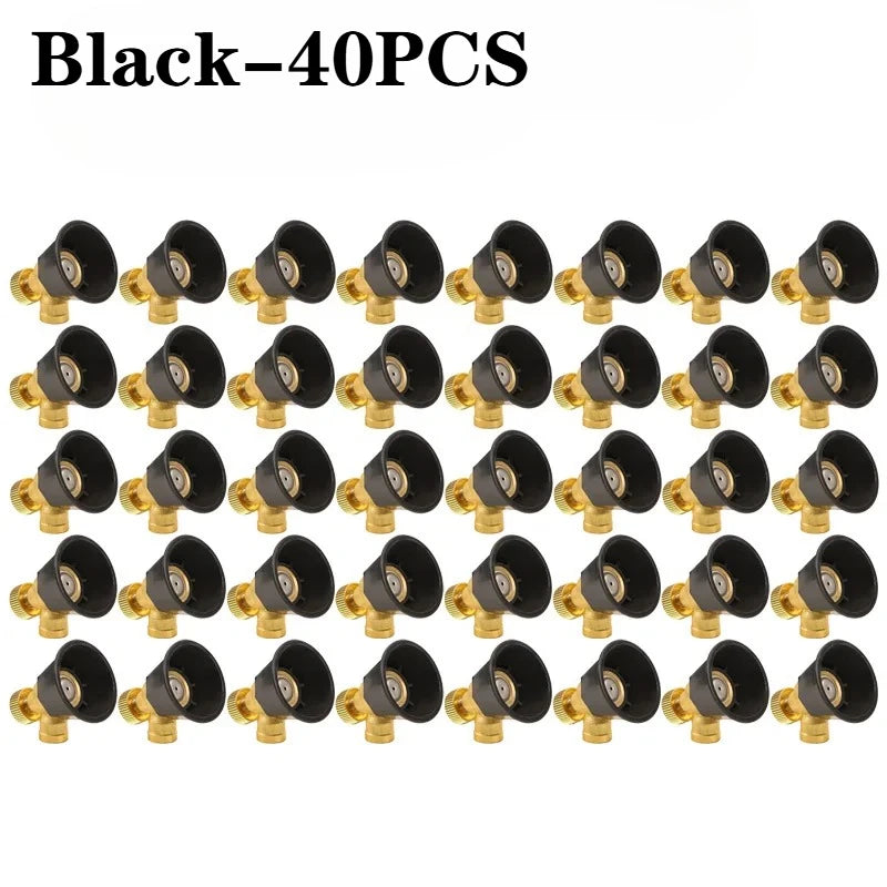 Cyclone High-Pressure Adjustable Spray Nozzle – 1–20 PCS Spray Nozzle Babs Black-40PCS
