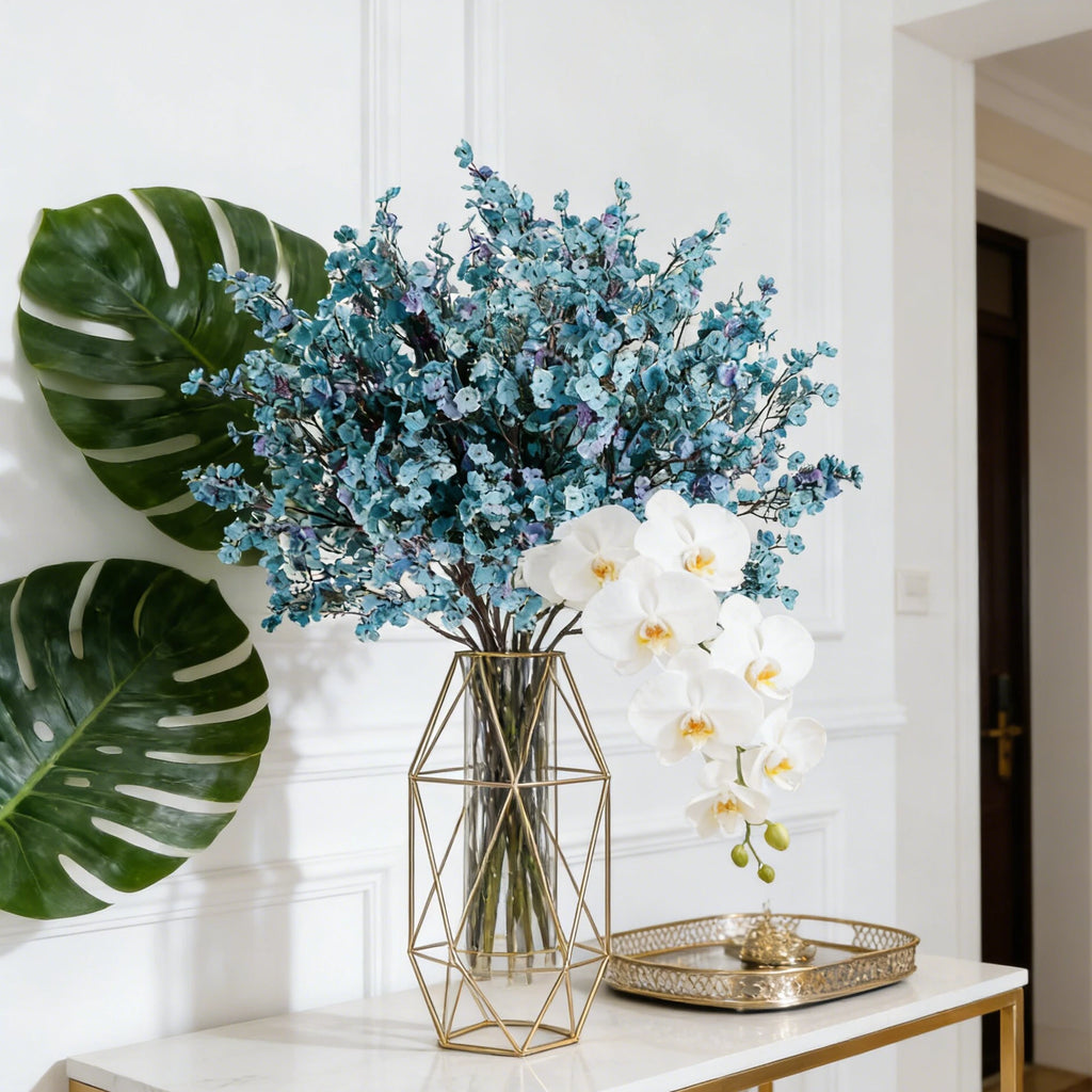 Artificial Cherry Blossom & Gypsophila Silk Flowers | Wedding Décor Artificial Silk Flowers Babs
