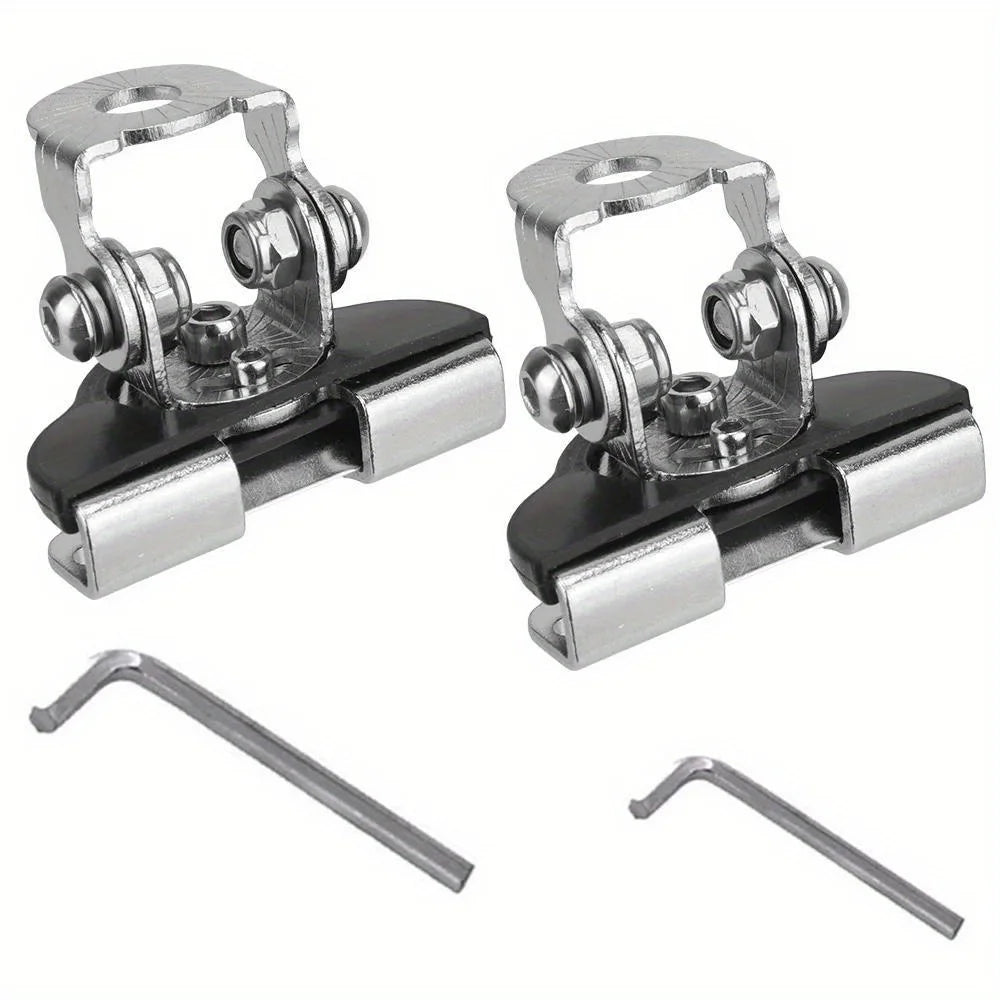 Universal LED Light Bar Bracket Clamp – Off-Road 4x4 Mount Light Mount Bracket Babs Silvery