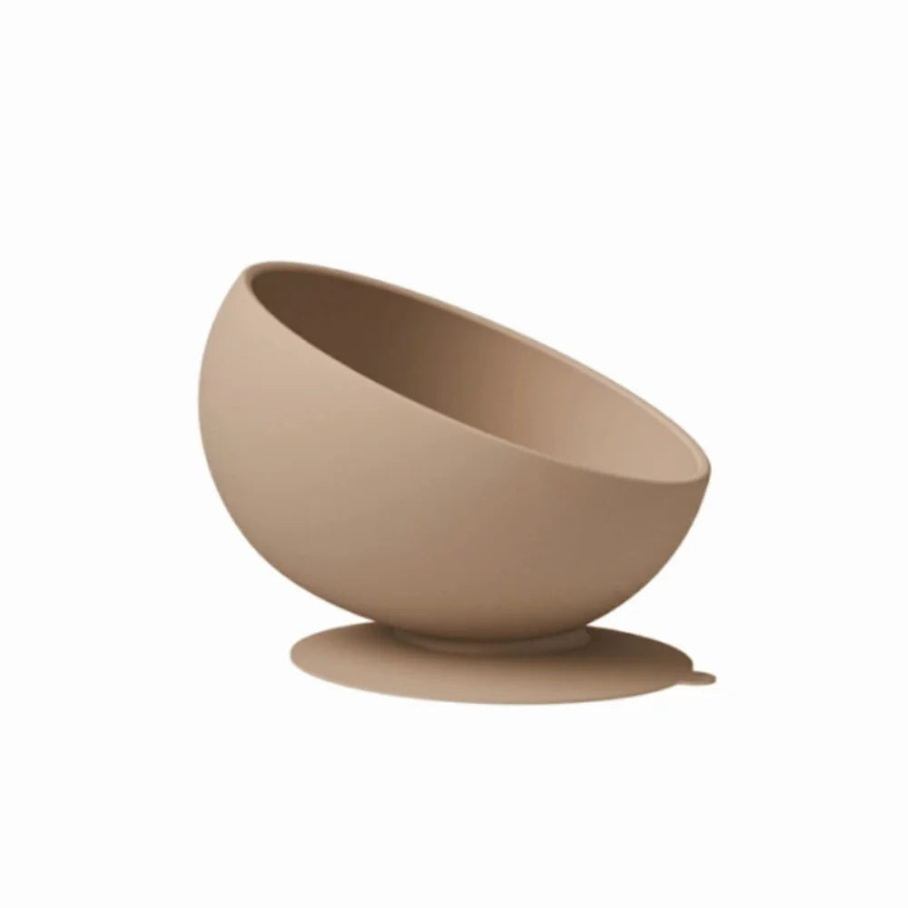 Elevated Slow Feeder Cat Bowl – Non-Slip Silicone Suction Cup Slow Feeder Cat Bowl Babs Brown Model A