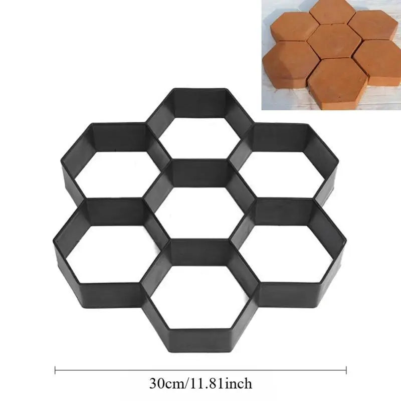 Cement Paving Mold – Embossed Concrete Brick Garden Flooring Concrete Paving Mold Babs B