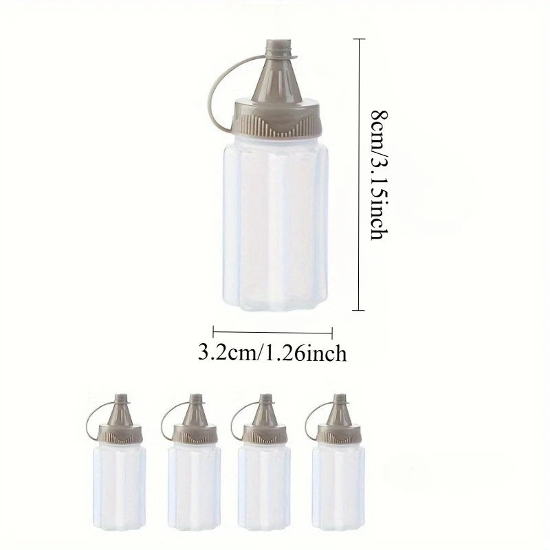 Mini Condiment Squeeze Bottles & Portable Spice Jars with Lid Condiment Squeeze Bottles Babs