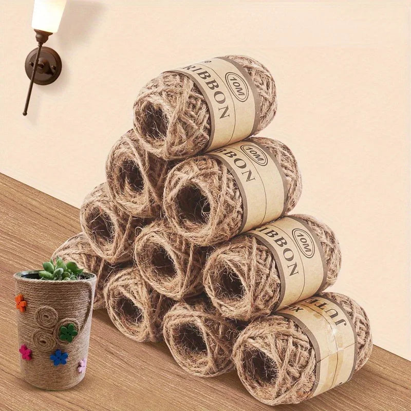 12-Roll Jute Twine Ribbon Set – Crafts, Bows & Décor Jute Twine Set Babs Yellow