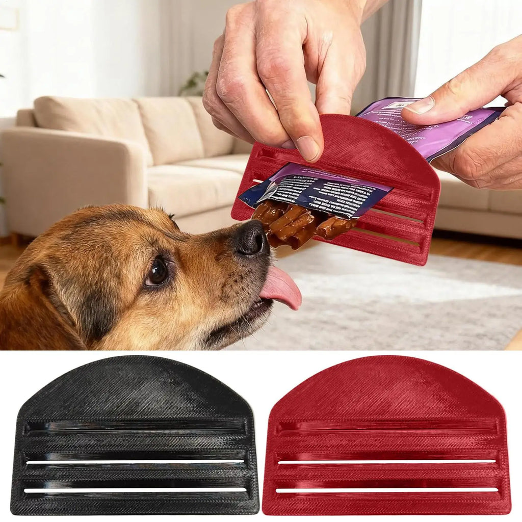 Cat Food Pouch Squeezer – Easy No-Mess Treat Dispenser Tool Pet Feeding Tool Babs