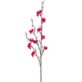 Artificial Silk Plum Blossom Branch – Wedding & Home Décor Artificial Flower Branch Babs Rose Red 1 pc