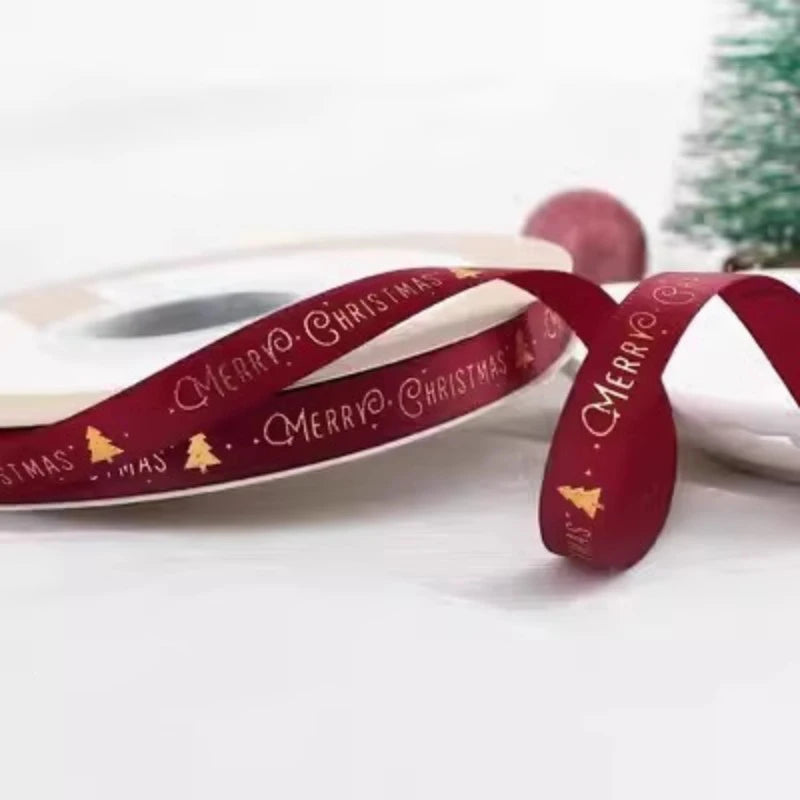 5m Christmas Ribbon for Tree, Gift Wrap & DIY Decorations Christmas Ribbon Babs 5m 7 5M