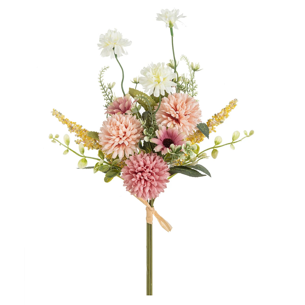 Silk Artificial Chrysanthemum Bouquet for Wedding & Home Decor Artificial Flower Bouquet Babs color 1 1 piece