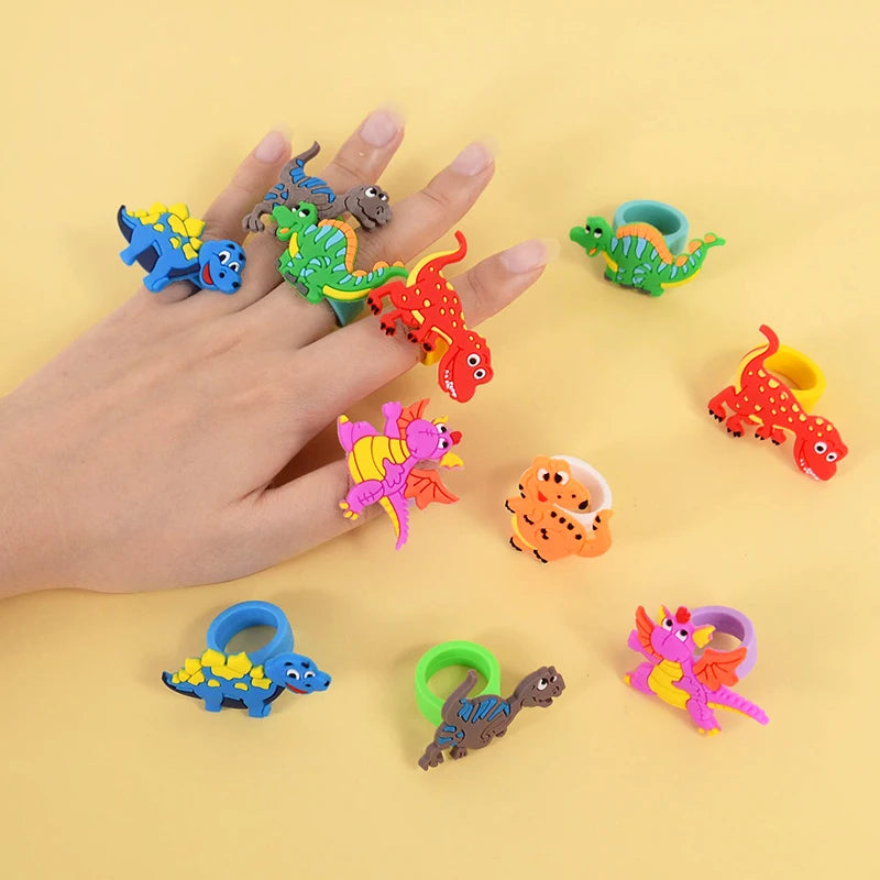 6pcs Dinosaur Silicone Bracelets – Kids Dino Party Favors Kids Party Favors Babs