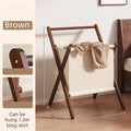Wooden Standing Coat Rack | Modern Beech Clothes Organizer Standing Coat Rack Babs Brown-60CM