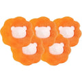 Reusable Pet Hair Remover Laundry Balls – Lint & Fur Catcher Laundry Lint Remover Babs Orange-5PC