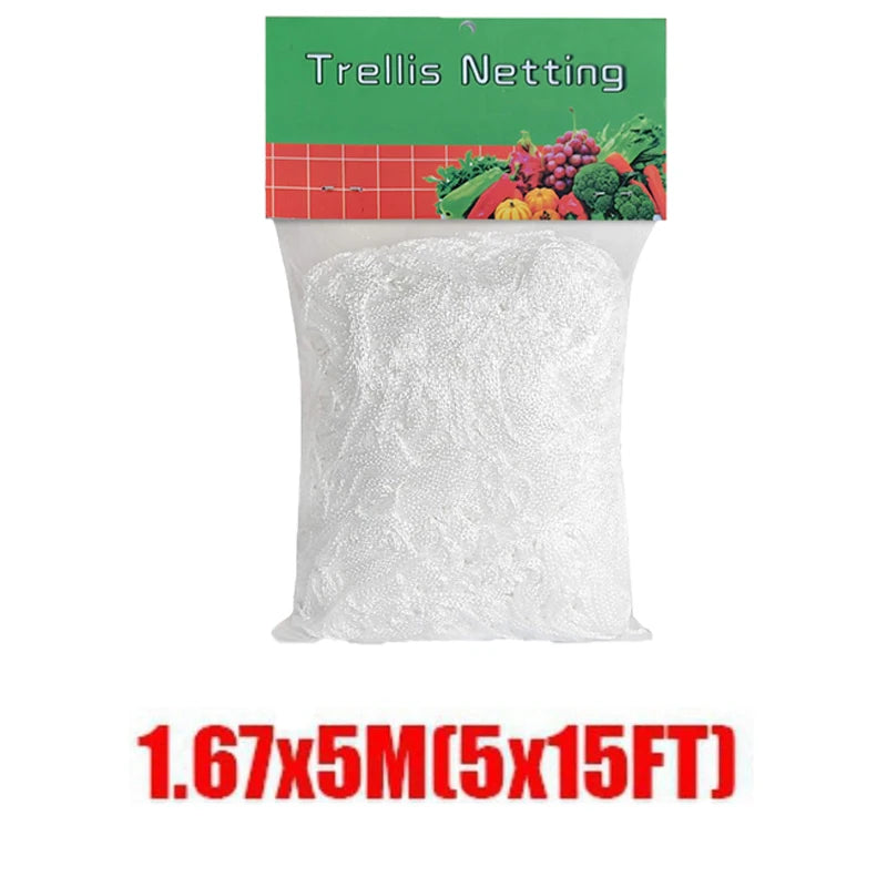 Garden Plant Trellis Netting – Square Mesh for Climbing Plants Garden Trellis Netting Babs 1.67x5M(5x15FT)