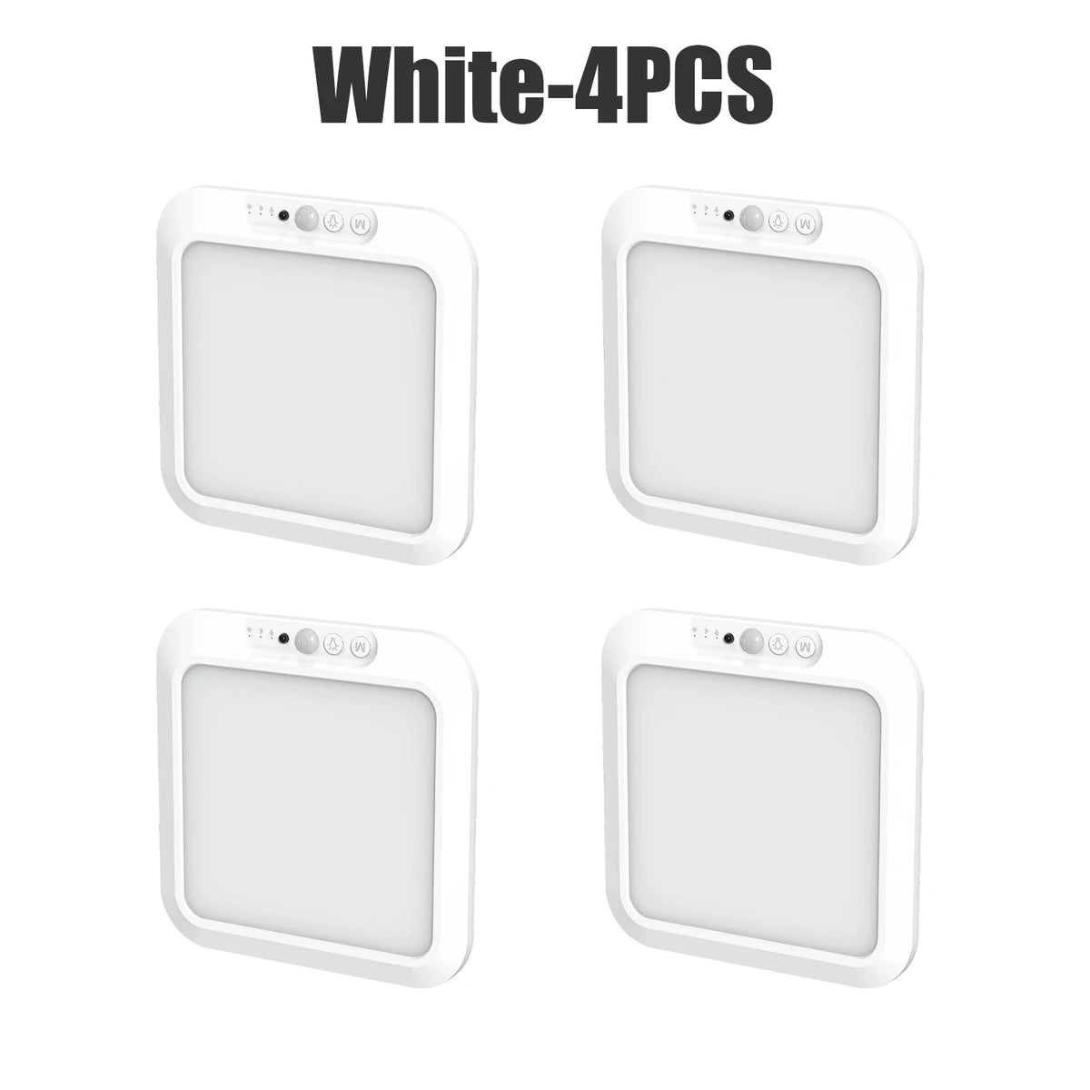 Ultra-Thin LED Motion Sensor Ceiling Light – Auto Induction Lamp Motion Sensor Ceiling Light Babs White 4PCS