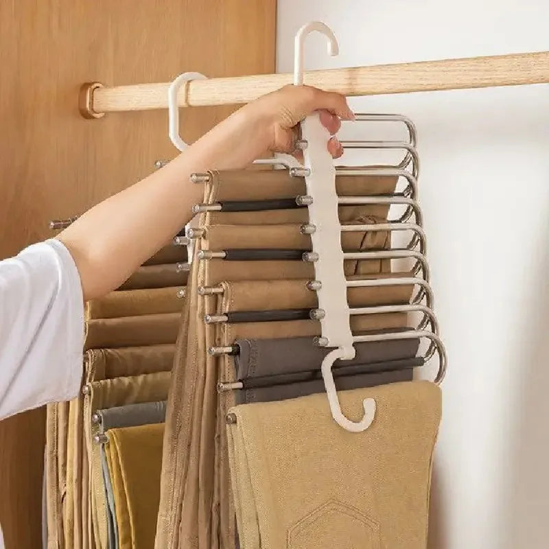 Non-Slip Stainless Steel S-Type Pants Hanger & Closet Organizer Closet Organizer Hanger Babs
