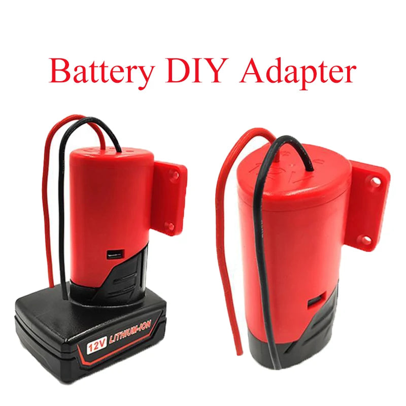 Milwaukee M12 12V Li-ion Battery DIY Power Adapter Dock Battery Adapter Dock Babs