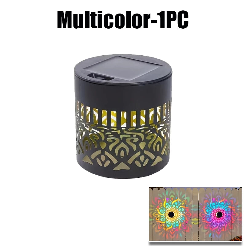 Solar Mandala Sunflower Wall Light – Waterproof Outdoor Garden Lamp Solar Wall Lamp Babs Multicolor-1PC