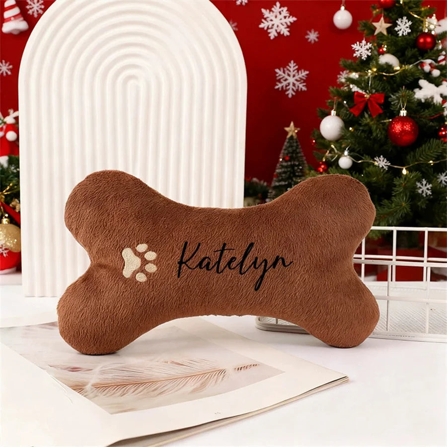 Cartoon Pet Bone Plush Cushion – Cute Seat & Back Support Pillow Plush Throw Cushion Babs