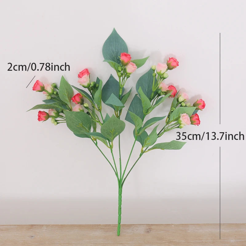 Silk Rose Artificial Flower Bouquet | Wedding & Home Décor Artificial Silk Flowers Babs