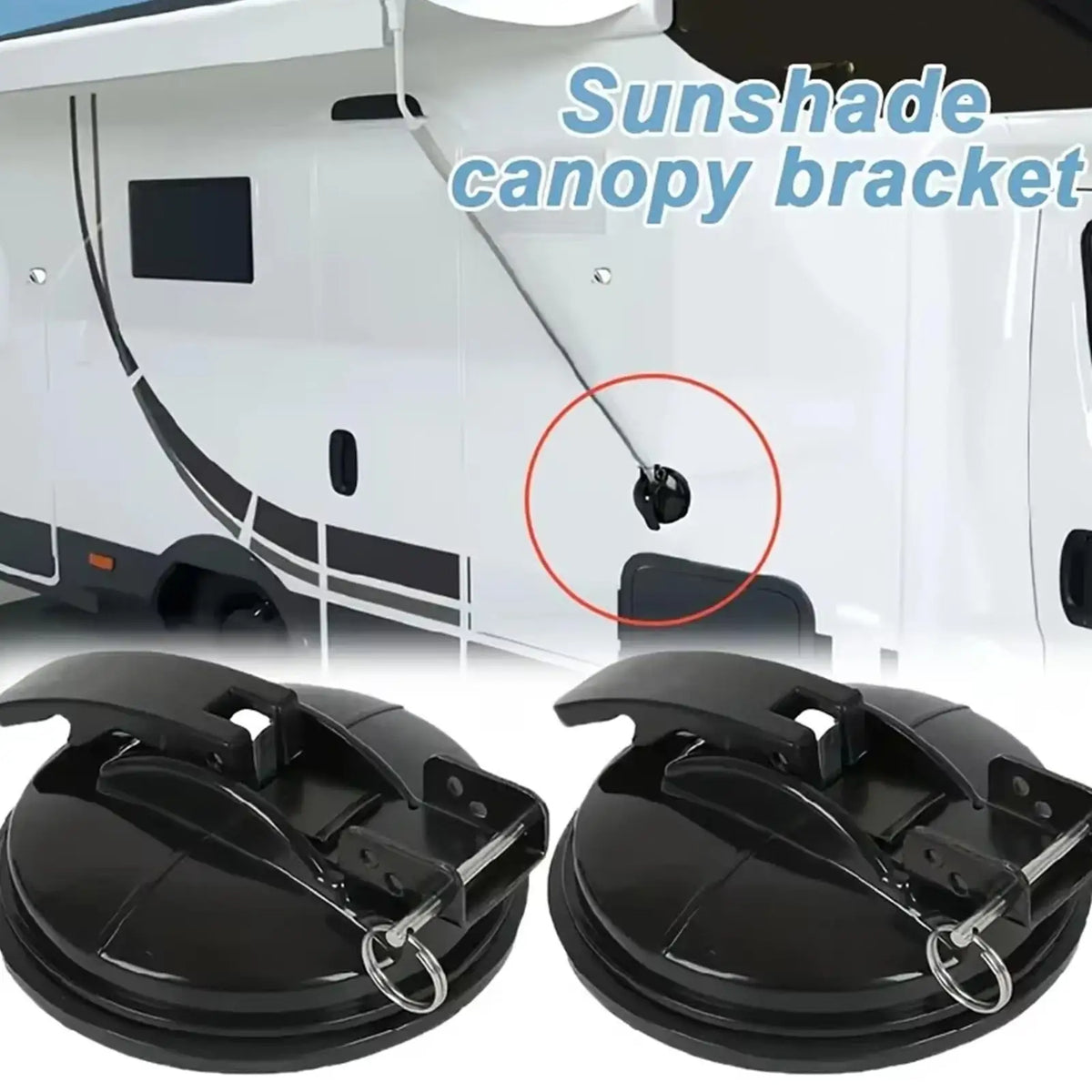 Heavy Duty RV Suction Cup – No-Drill Awning Tarp Tie Down RV Suction Cup Babs