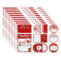 90pcs Christmas Gift Stickers – 10 Sheets Labels & Name Tags Christmas Sticker Sheets Babs C