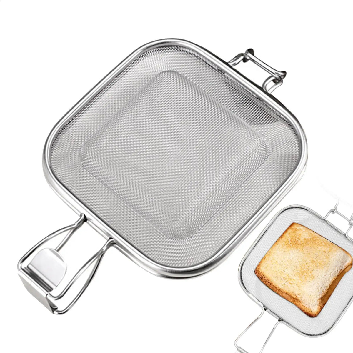 Stainless Steel Sandwich Toaster Grill Pan | Non-Stick Press Sandwich Grill Pan Babs